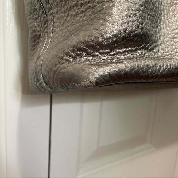 Cole Haan Metallic Silver Double Strap Handbag - Picture 7 of 16